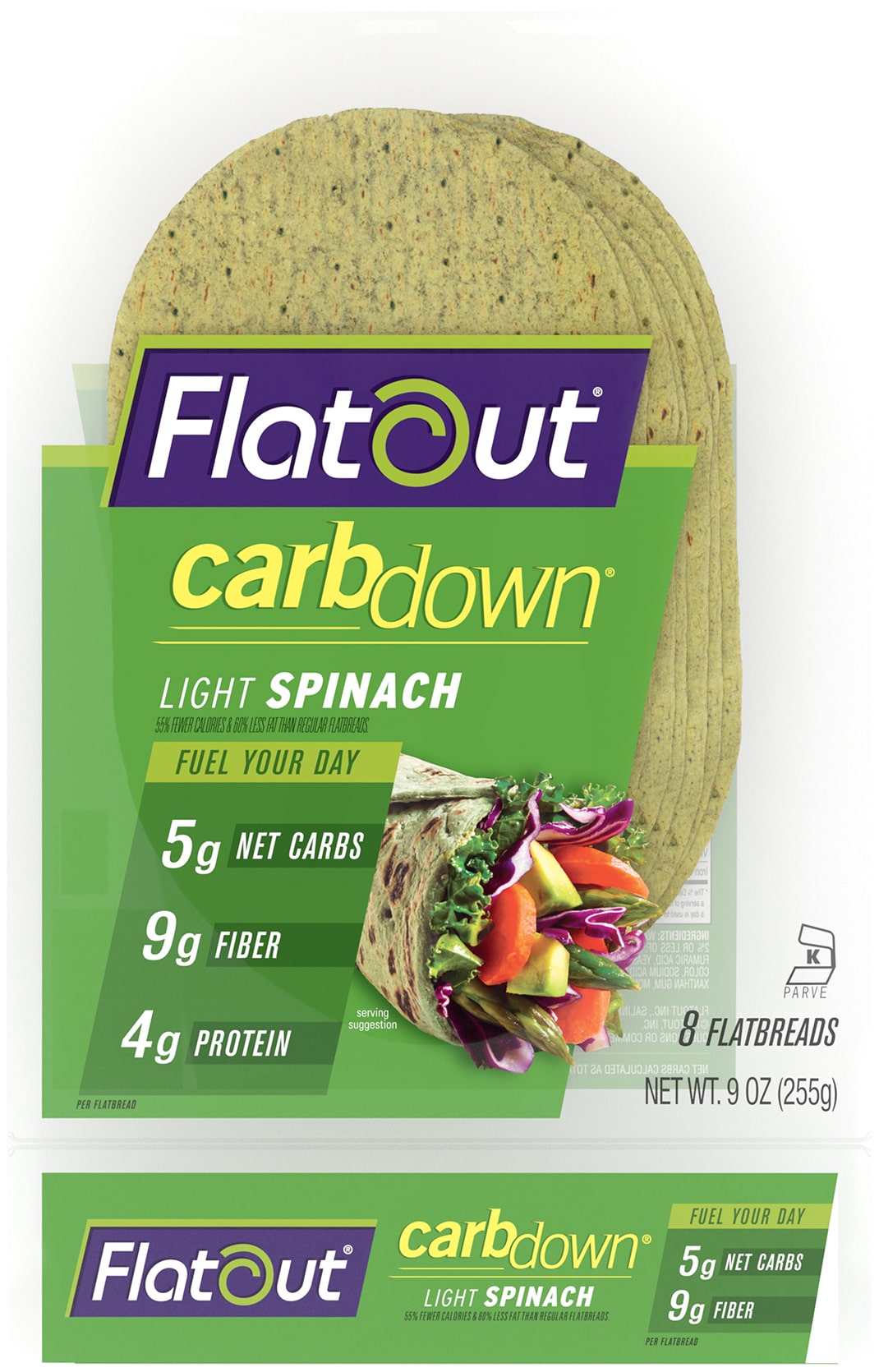 CarbDown Light Spinach Flatbread